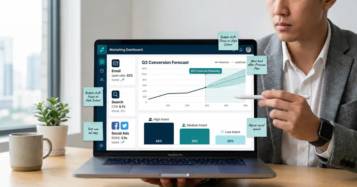 Predictive Analytics in Marketing: How AI Powers Data-Driven Strategies Predictive analytics in marketing powered by AI data-driven strategies
