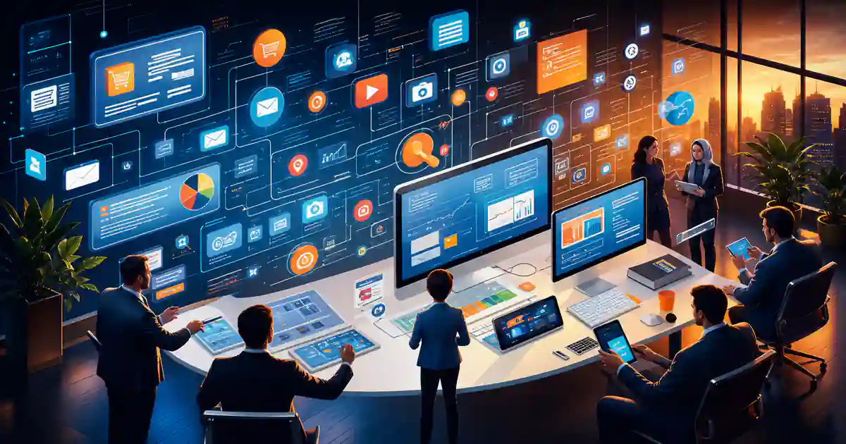 Navigating the Competitive Digital Landscape: A Guide for Businesses Navigating the competitive digital landscape with integrated marketing